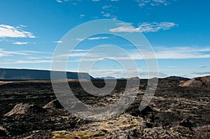 Krafla is a volcanic system with a diameter of approximately 20 kilometers situated in the region of MÃ½vatn, north of Iceland