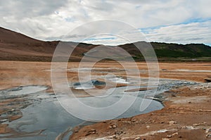 Krafla is a volcanic system with a diameter of approximately 20 kilometers situated in the region of MÃ½vatn, north of Iceland