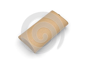 Kraft paper pillow shaped box for branding and mockup