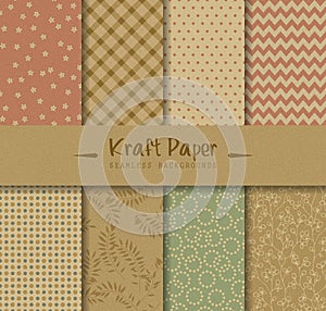 Kraft Paper Seamless Backgrounds photo