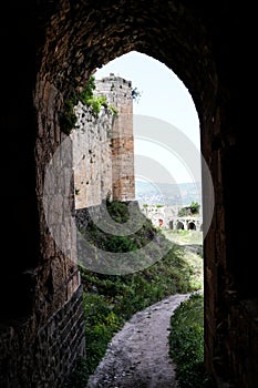 Krak des Chevaliers castle in syria after ISIS was beaten there