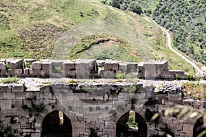 Krak des Chevaliers castle in syria after ISIS was beaten there