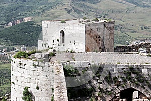 Krak des Chevaliers castle in syria after ISIS was beaten there