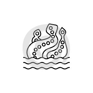 Kraken, fairy tale icon. Element of fairy Tale icon