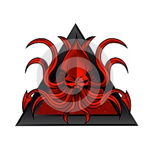 Kraken logo illustration