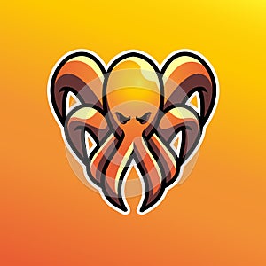 Kraken orange logo esport gaming