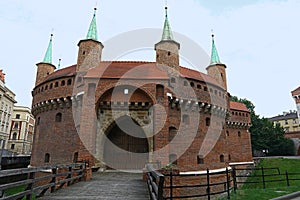 Krakow Barbican medieval outpost, Poland