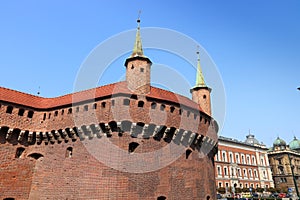 Krakow city landmark - Barbican