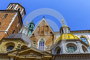 Krakow (Cracow)- Poland- Wawel Cathedral- gold dome photo