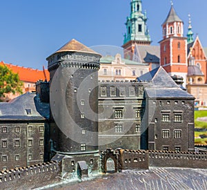 Krakow (Cracow)- Poland- Wawel Hill, Cathedral, towers, model