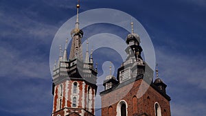Krakow, Malopolskie, Poland - 05/03/2015: , Church of the Holy Apostles Peter and Paul at Grodzka Street.