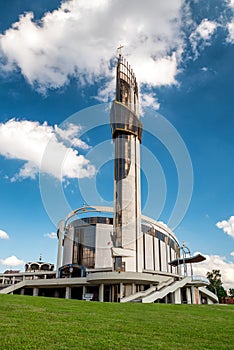 Sanctuary of Divine Mercy in Lagiewniki in city Krakow, Poland