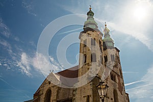 KRAKOW, POLAND: The Church of St. Andrew, romanesque style