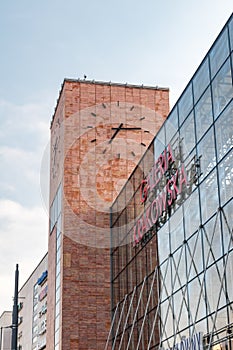 Galeria Krakowska shopping mall with clock tower