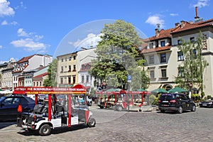 KRAKOW,POLAND - Kazimierz, former jewish quarter of