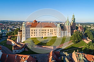Wawel Hill with Cathedral  and Castle and in Krakow, Poland photo