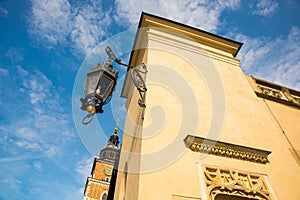 Krakow, Poland: Town Hall Tower at Main Market Square in the Old Town