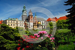 Krakow, Poland. Wawel cathedral and castle photo