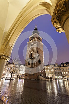 Krakow town square photo