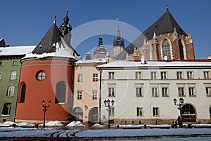 Krakow in wintertime