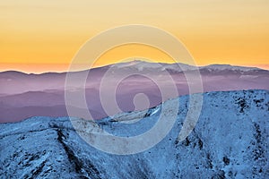 Kralova Hola from Hruba Kopa mountain at West Tatras