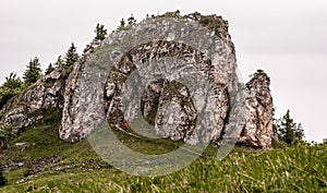 Kralova skala hill in Velka Fatra mountains