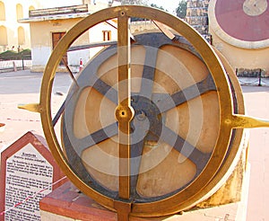 Krantivritta - an Astronomical Instrument at Ancient Observatory, Jantar Mantar, Jaipur, Rajasthan, India photo