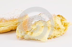 krapfen or donuts with cream