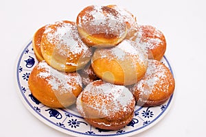 Krapfen, typical german donuts