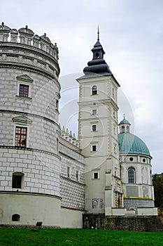 Krasicki Palace in Krasiczyn. The castle has belonged to several noble Polish families, and was visited by many Polish kings