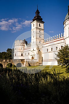 Krasiczyn Castle in the evening