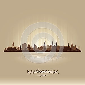 Krasnoyarsk Russia skyline city silhouette