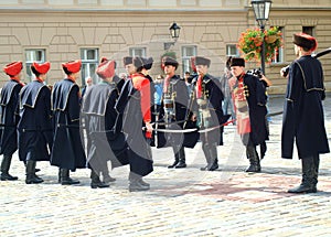 Kravat regiment guard change