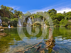 Kravice waterfall in Bosnia and Herzegovina photo