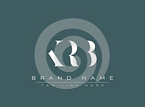 KRB abstract letter logo design