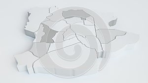 Krefeld and his districts - 3D Rendering