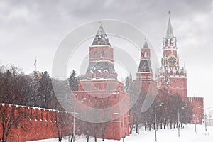 Kremlin chiming clock of the Spasskaya Tower