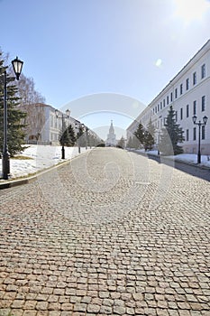 Kremlin of city Kazan by a sunny day