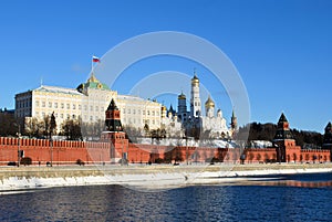 The Kremlin and the Moskova in Moscow