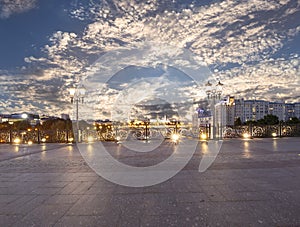 Kremlin at night, Moscow, Russia--the most popular view of Moscow