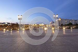 Kremlin at night, Moscow, Russia--the most popular view of Moscow