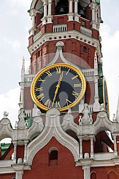 Kremlin Spasskaya tower in Moscow photo