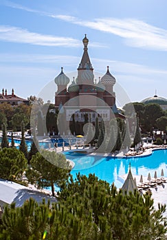 Kremlin style hotel, Antalya, Turkey