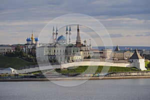 Kremlin at sunset in city Kazan, Russia