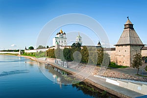 Kremlin Tower of Pskov city