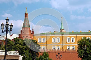 The Kremlin wall with Arsenal tower