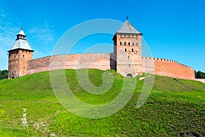 The Kremlin walls in Veliky Novgorod