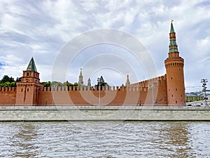 Kremlin watch tower, Red square, Moscow, Russia