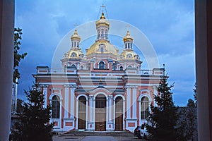 Krestovozdvizhensky Cossack Cathedral in Saint Petersburg, Russia photo