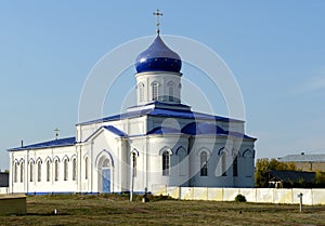 Krestovozdvizhensky temple in Buturlinovka, Voronezh region. photo